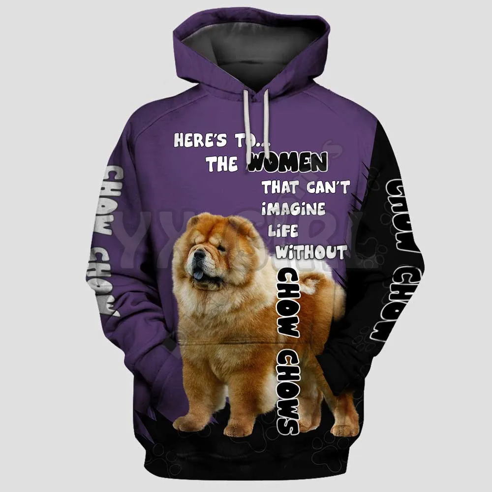 

That Can't Imagine Life Witnout Chow Chows 3D Printed Hoodies Unisex Pullovers Funny Dog Hoodie Casual Street Tracksuit