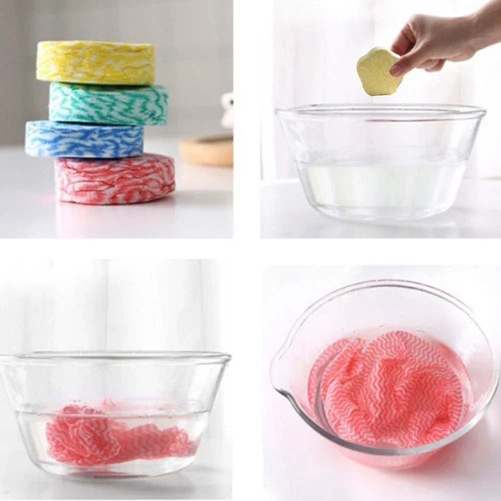 Compressed Bath Towel Disposable Towels Thickened Absorbent Outdoor Travel Large Towel Plant Fiber Strong Water Absorption Pads