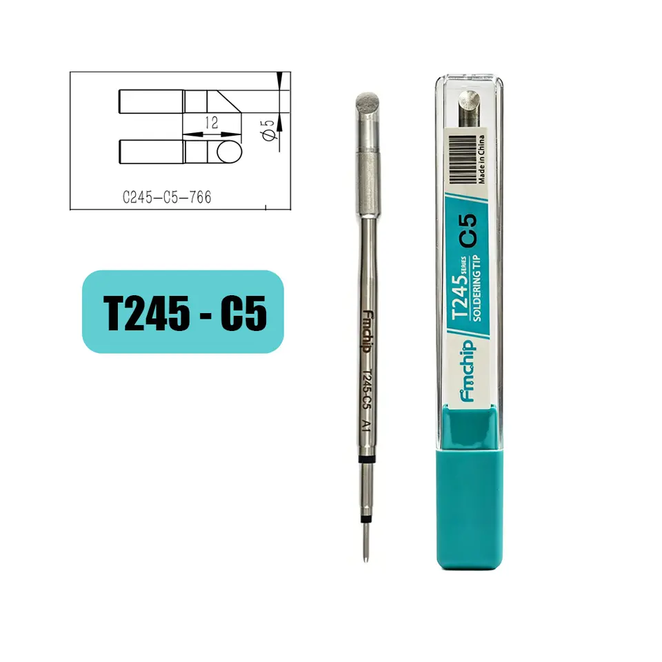 FMchip T245 Soldering Tip C245 Series for T80P T90B HS02A Soldering Iron Replace Tip C5/KU/K/BC2/BC3/BCM3/I/IS/D22/D24 Optional image 8