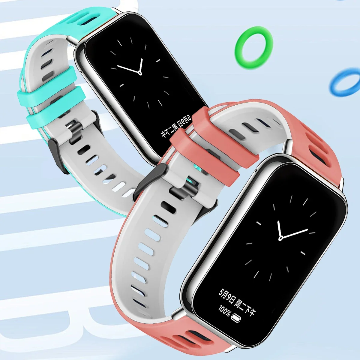 Premium Sports Silicone Watch Band Strap Replacement - Versatile Wristband Accessory