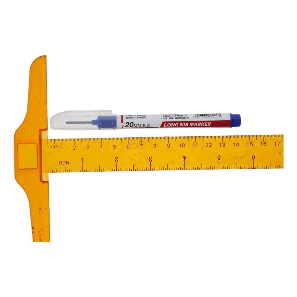 Marker Pens 1PC Deep Hole Marker Pens Long Nosed Marker Deep Drill Hole Long Nib Scriber Mechanical Carpentry Colorful Pen for Woodworking
