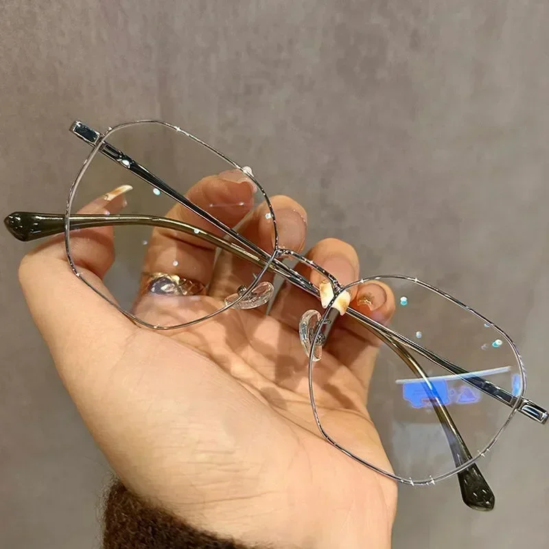 Ultra-Light Round Clear Lens Fashion Eyeglasses