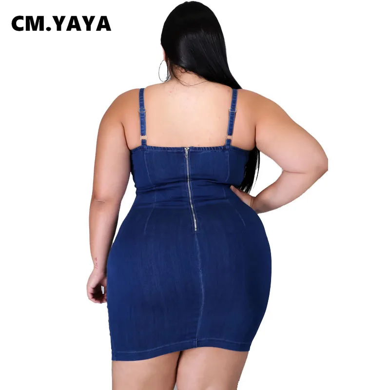 CM.YAYA Spaghetti Strap Back Zipper 