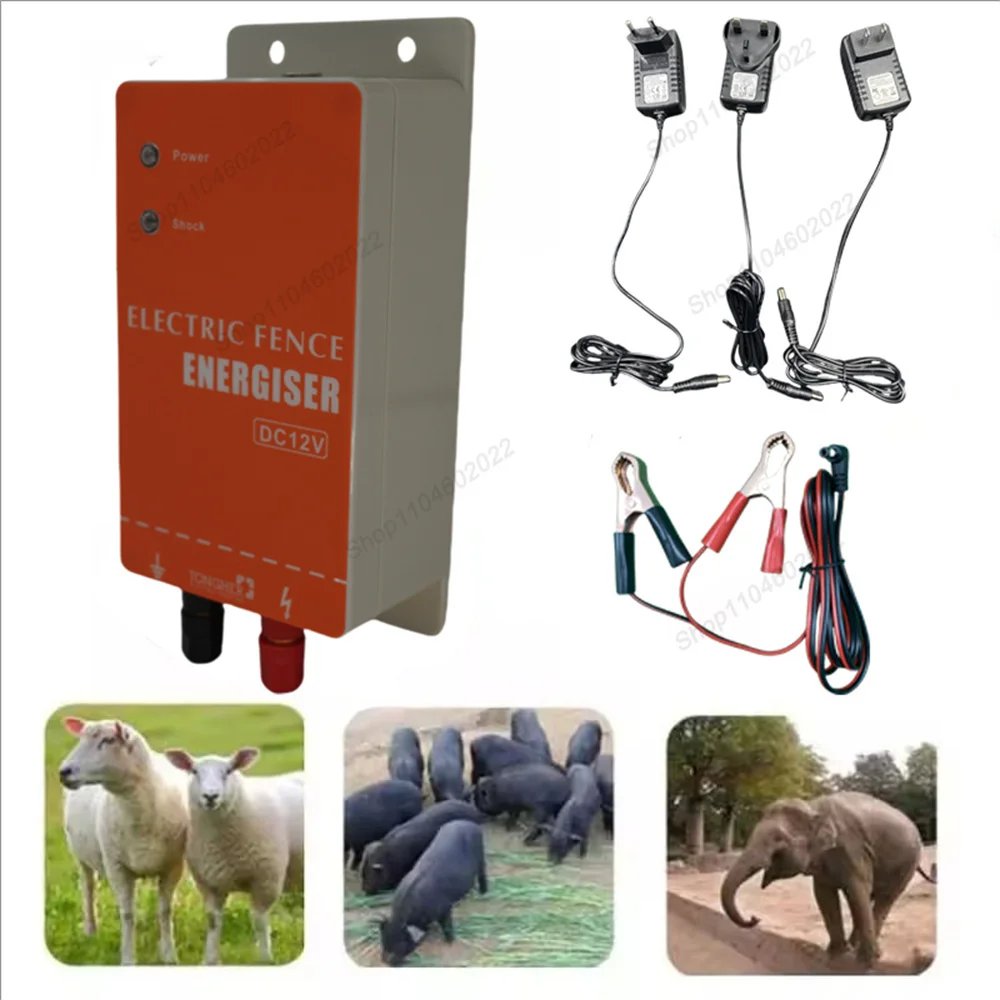 Electric Fence 0.5 Joules Low Impedance Energizer For Livestock Sheep Poultry Pet Animals Electric Fence Pulse Controller Device electric fence energizer