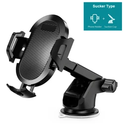 Universal Long Arm Car Phone Mount with Suction Cup Holder (Sucker Type)