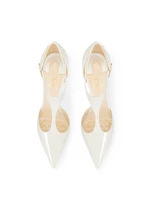 New summer style slim heeled beige high heels for women with pointed fashion, versatile with qipao - Image 5