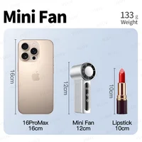 Ventilateur portable VUUV 2000mAh rechargeable, mini climatiseur 5 vitesses, petit ventilateur refroidisseur d'air avec affichage numérique LED 2