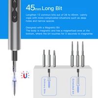 Jeu de tournevis électriques 62/6 en 1, poignée de précision, Kits d'outils électriques portables, petits embouts sans fil pour la réparation de montres de téléphone 4