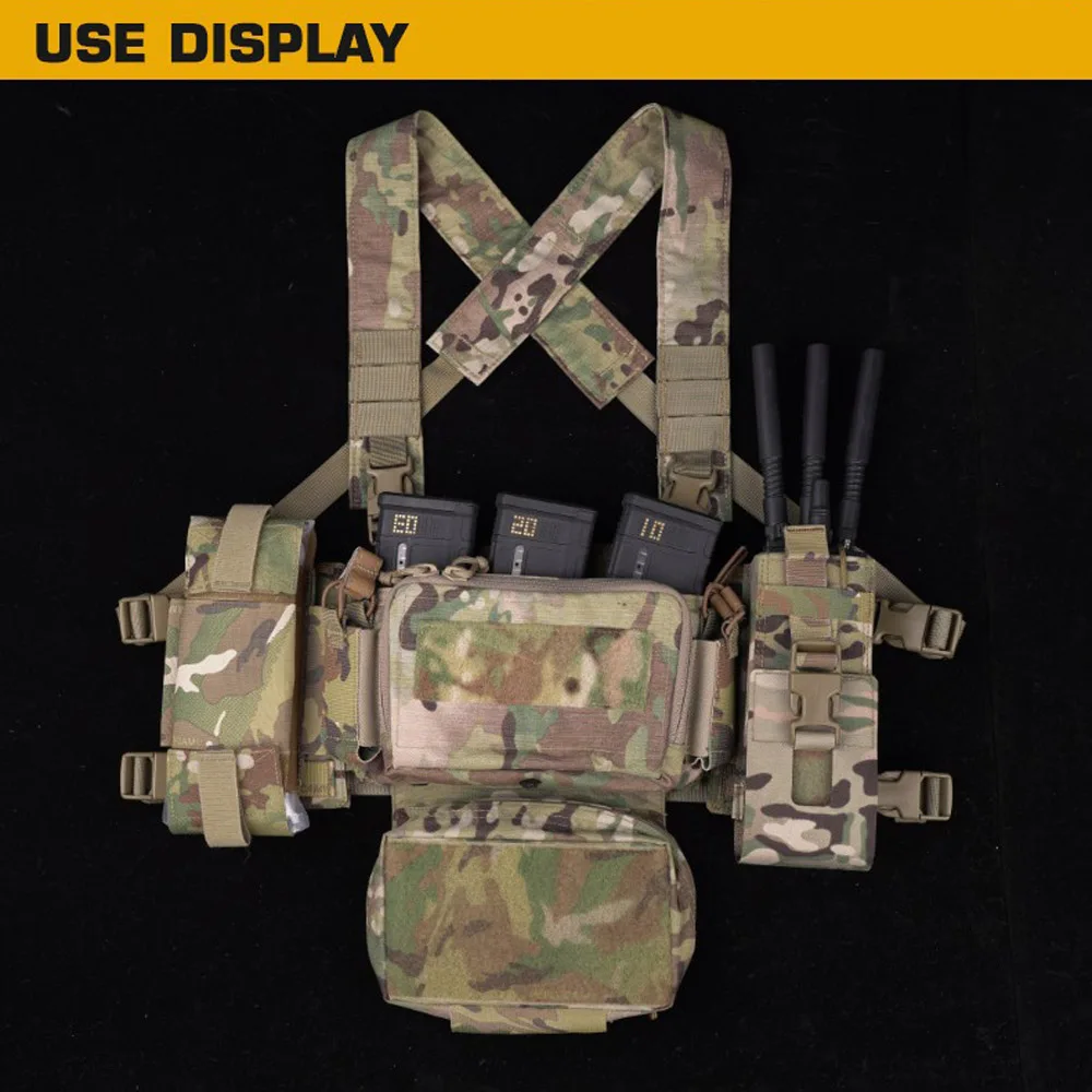 Radio Walkie Talkie Pouch MPU5 PRC163 152 148 Lightweight Universal Tactical Molle Pouches Interphone Bag for Airsoft Hunting 5