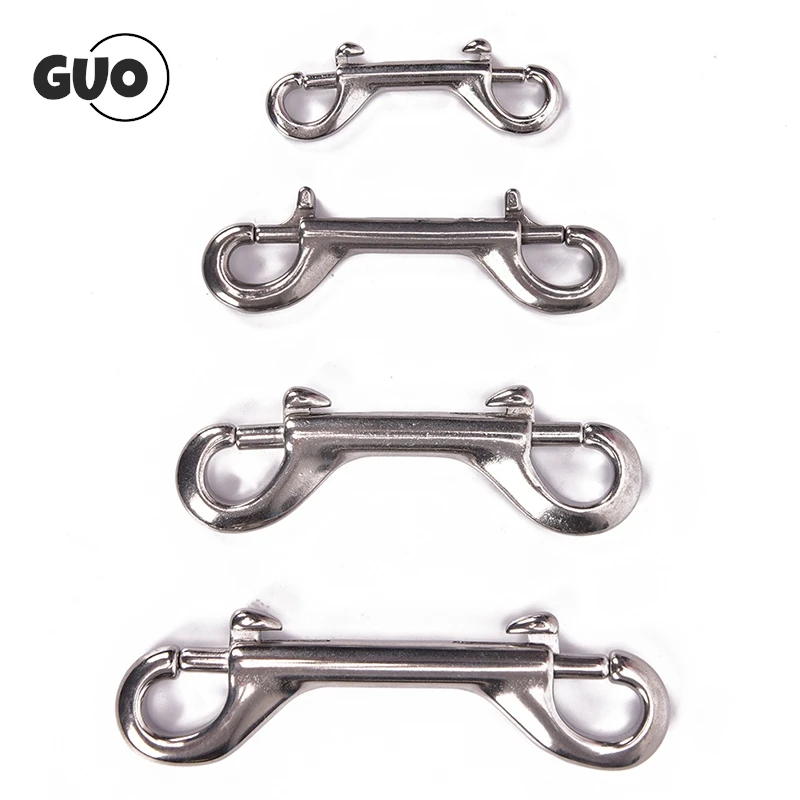 

Double Ended Scuba Diving Hook Stainless Steel Eye Bolt Snap Hook Quick Draw Link Carabiner 65mm 90mm 100mm 115mm Snap Hook Clip