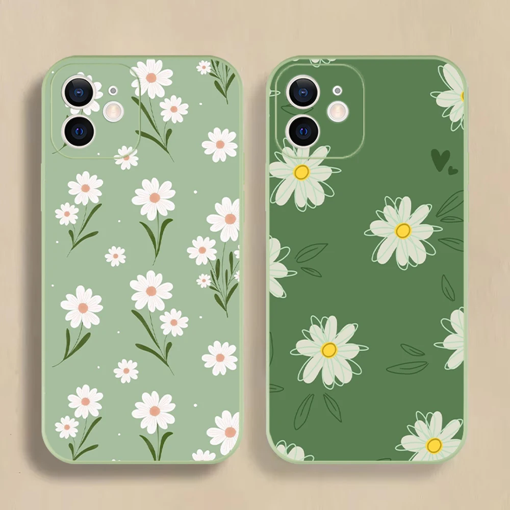 Charming Daisy Flower Shockproof & Dustproof Silicone Phone Case
