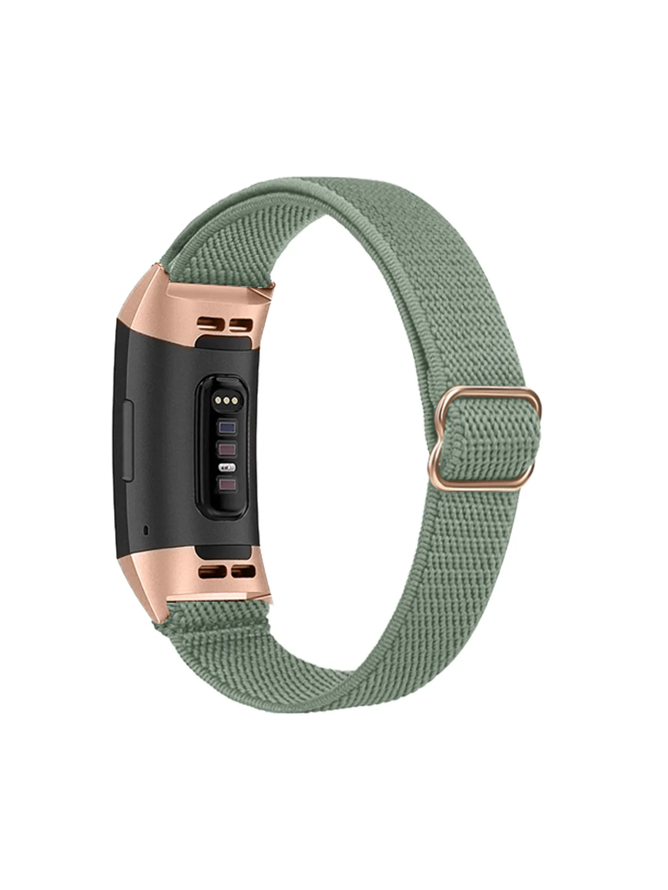 Nylon Elastic Loop Strap with Metal Connectors