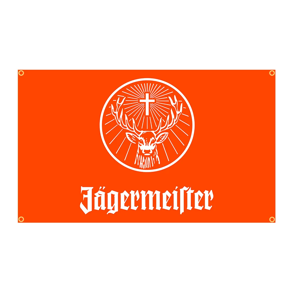 

90x150cm Jagermeister Liqueur Wine Flag Polyester Printed Bar or Bedroom Decoration Banner Tapestry