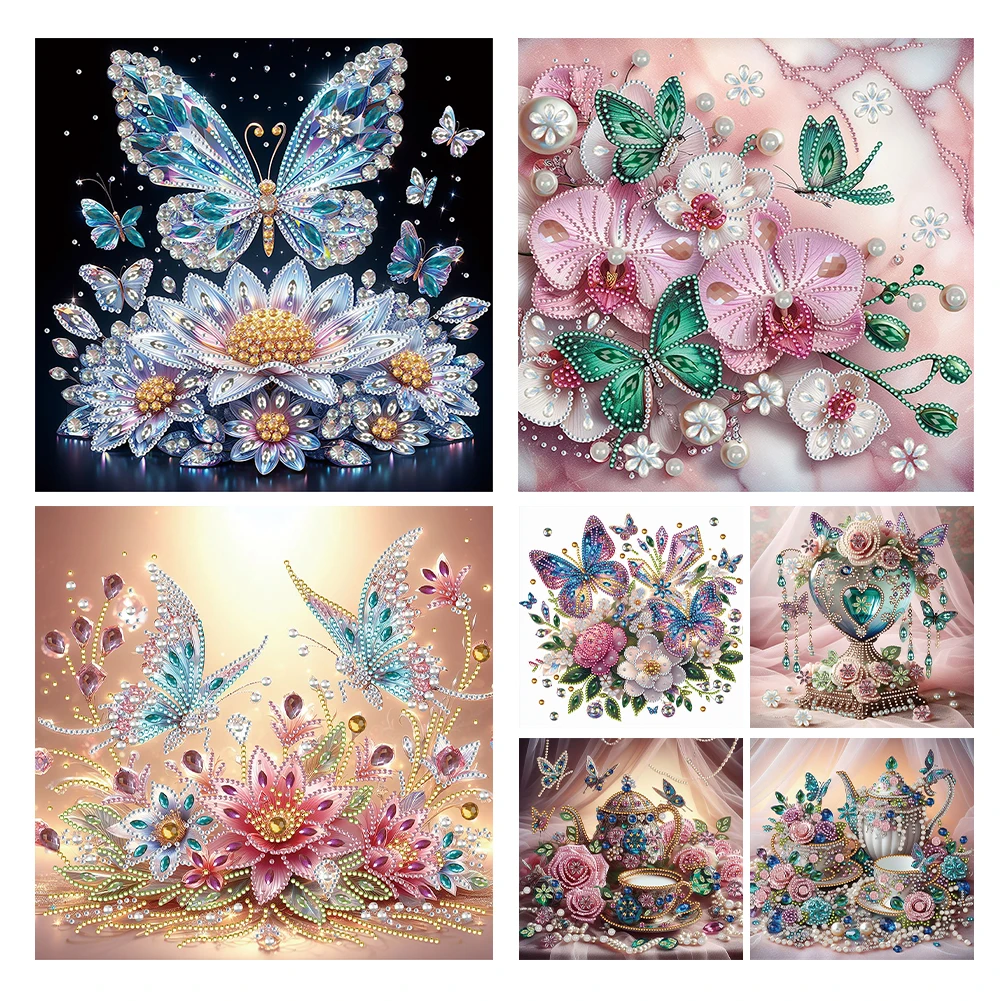 5D DIY Partial Special Shaped Drill Diamond Painting Kit Butterfly Decoration diamond painting,diamond art painting kit,diamond painting set