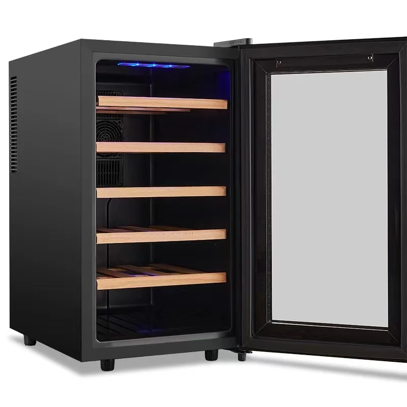 Electric Wine Cooler Cellar Fridge 18 Bottles Outdoor Refrigerator Wine Fridge Hotel Display Showcase