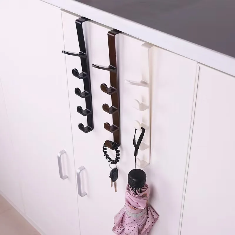 Creative Home 5 Hooks Portable Wardrobe Coat Hook Kitchen Bathroom Behind Door Towel Hanger Storage Hooks,multi purpose hooks,kitchen hooks,wall organizer hook,wall mount hooks