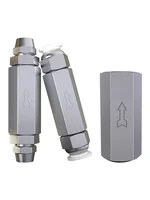 Pneumatic Check Valve 6mm 8mm 10mm 1/4 OD Hose One Way Valve Air Gas Single Way Brass Valve Air Compressor Pipe Fitting Adapter 6