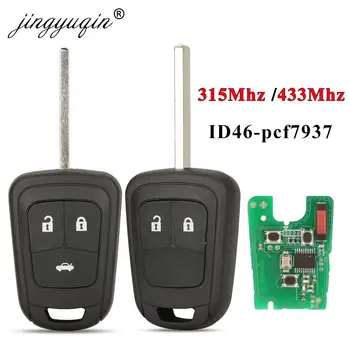 Keyforkess chiave auto remota 315Mhz ID46 PCF7937 per Opel ASTRA J 4 IV /INSIGNIA ZAFIRA C MOKKA Vauxhall CHEVROLET AVEO CRUZE MALIBU