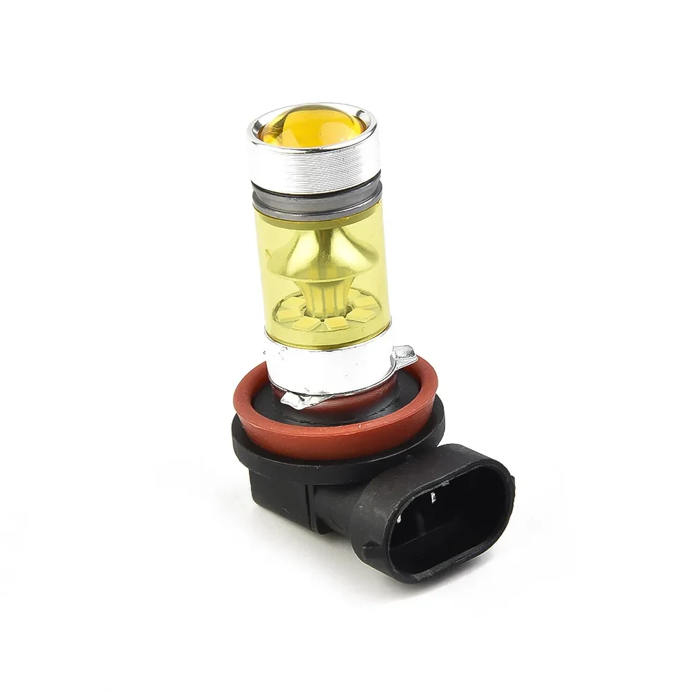 2pcs H11 H8 Led Yellow Fog Light Bulbs 12V 1500LM 4300K 100W Car Driving Running Lamps Auto Caution Light Bulb Accessories led car lights led lights led bulbs