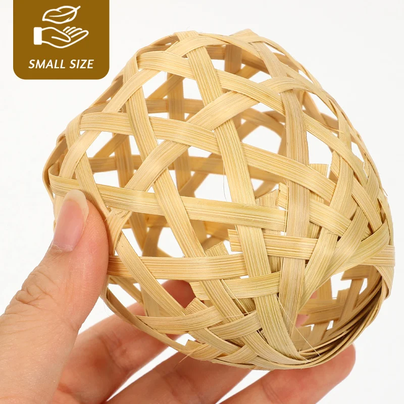 Description Picture 5 of itemWoven Bamboo Lamp Shade Chandelier Mini Globe Ceiling Light Covers Light Rattan Ceiling Fan Bulb Ceiling Ceiling