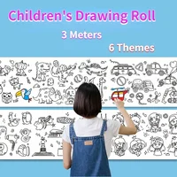 Children's Drawing Roll DIY Coloring Paper Roll Color Filling Paper Graffiti Scroll Paper-cut Kids Painting Toy Educational Toys 1