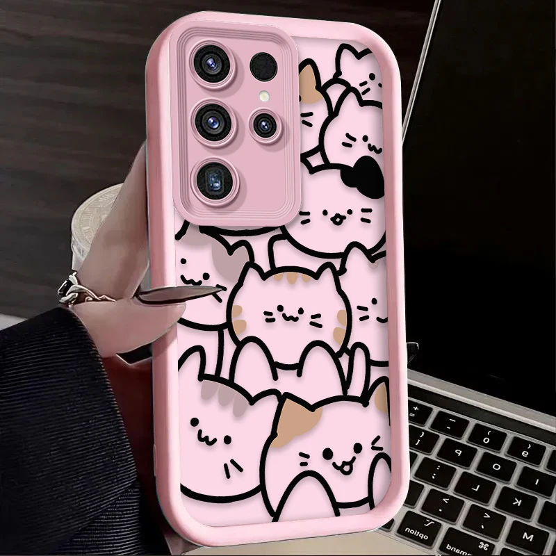 Cute Cat Cartoon Silicone Phone Case