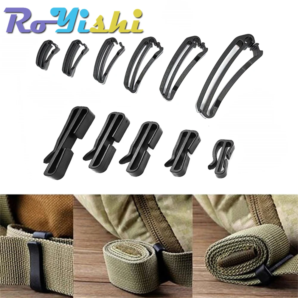 Molle Webbing Buckle Strap Belt End Clip Adjust Keeper - Temu