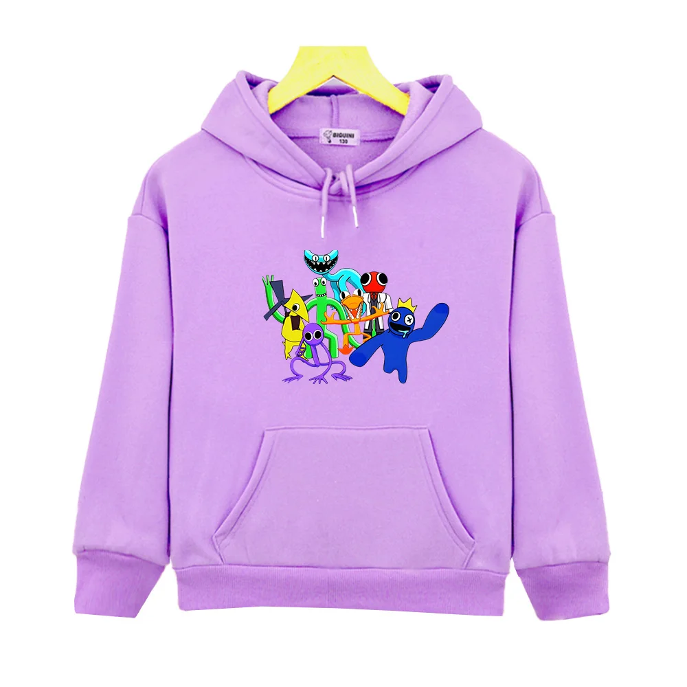 

Girls Hoodies Boys Game Rainbow Friends Cartoon Print Children's Spring Autumn Winter Long Sleeve Anime Graphic Sweatshirts Cute