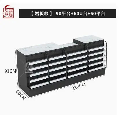 Description Picture 5 of itemSupermarket cashier tobacco and liquor cabinet combination corner rock plate convenience store tobacco counter tobacco cabinet