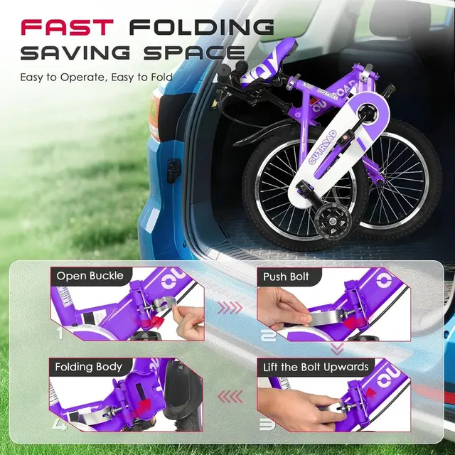 16-18 Inch Kids' Training Bike with Wheels, Suitable for Ages 3-10, Multi-Colored Dual Brake Bicycle for Toddlers