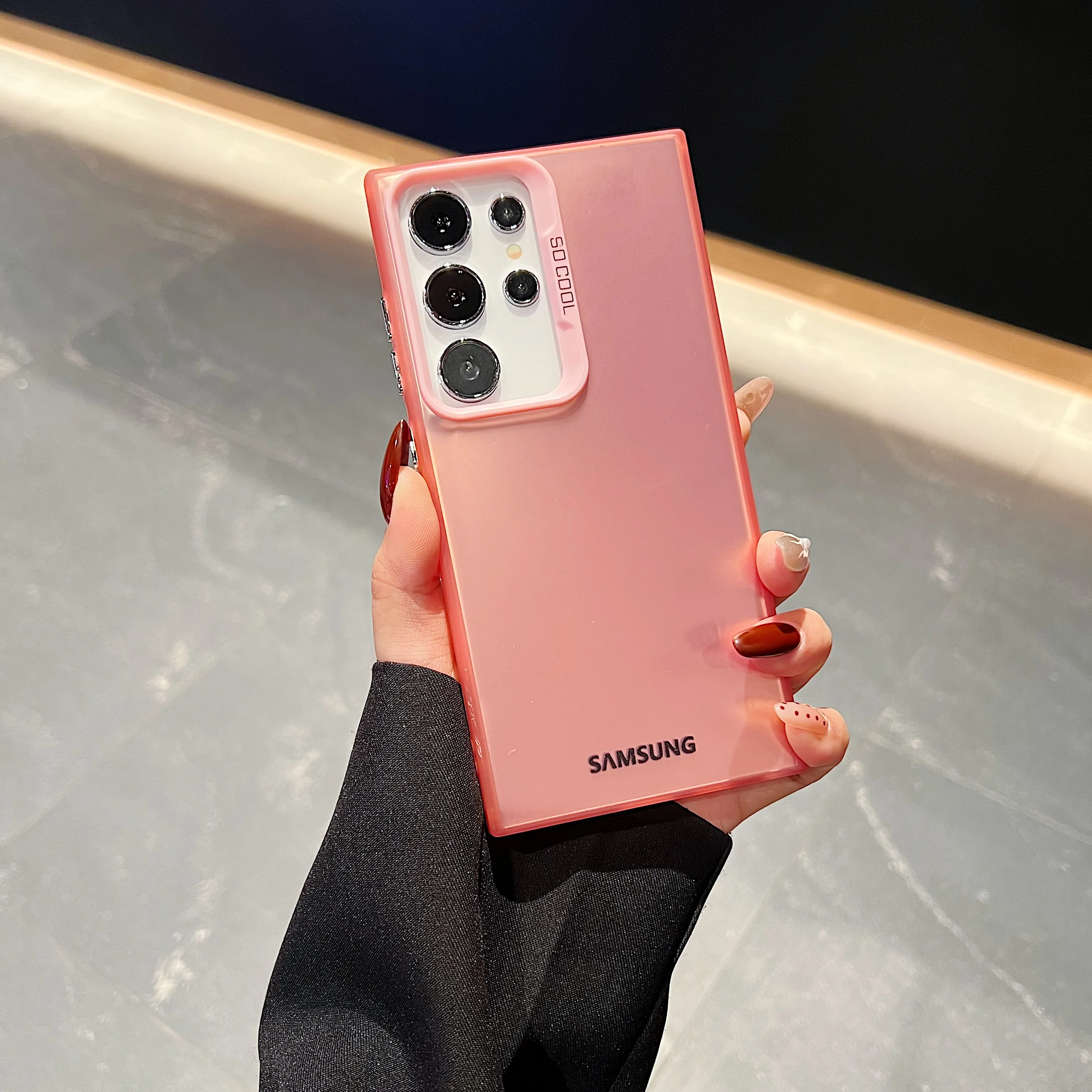 Matte Shockproof Laser Phone Case