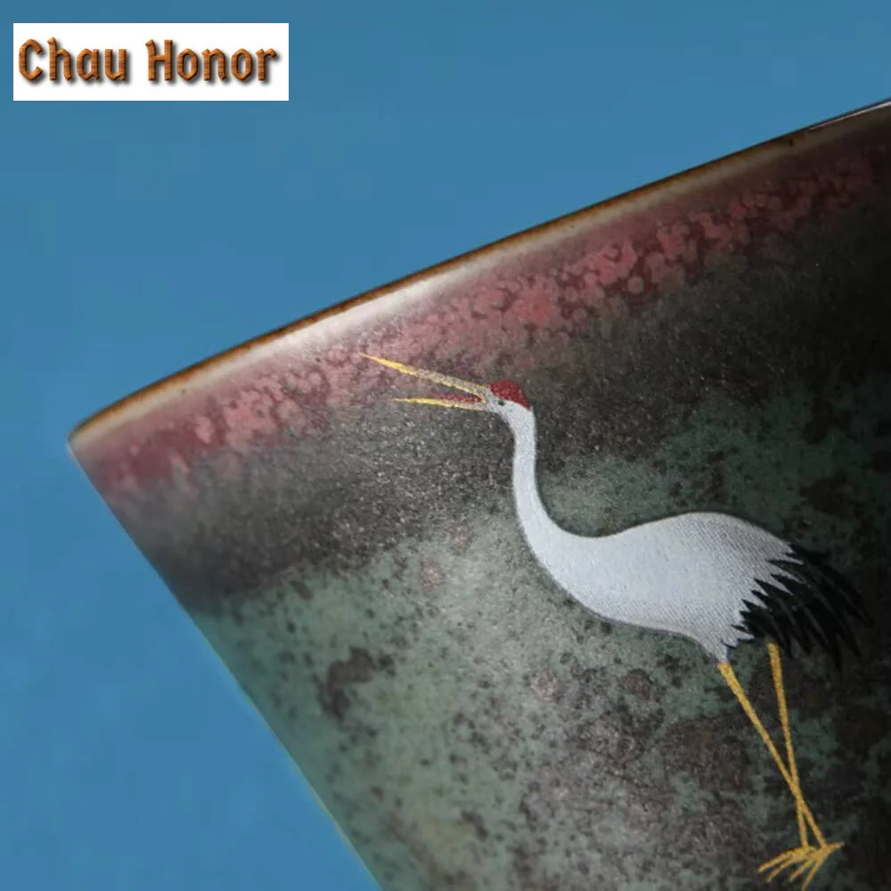 2pc/set Chinese Kiln Change Glaze Ceramic Teacup Aesthetic Sample Tea Cup Samll Smelling Cup Tea Ceremony Accessories Craft 60ml