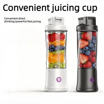 400ml Portable Blender Juicer USB Rechargeable Mini Food Processor Wireless Electric Kitchen Mixer Smoothie Maker Travel Cup 1