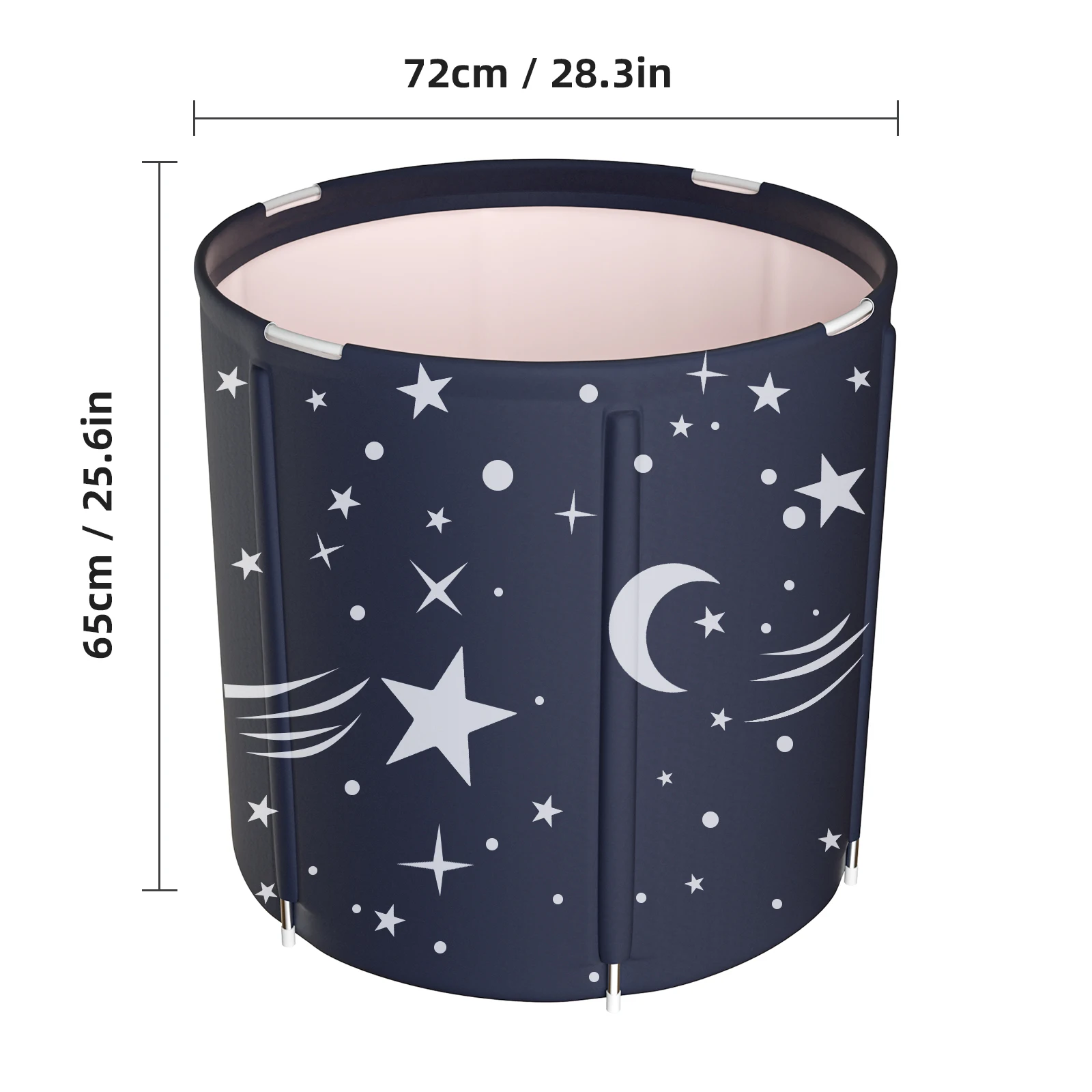GAPPO Foldable Bathtub Separate Family Bathroom SPA Tub Soaking Standing Bath Tub for Shower Stall