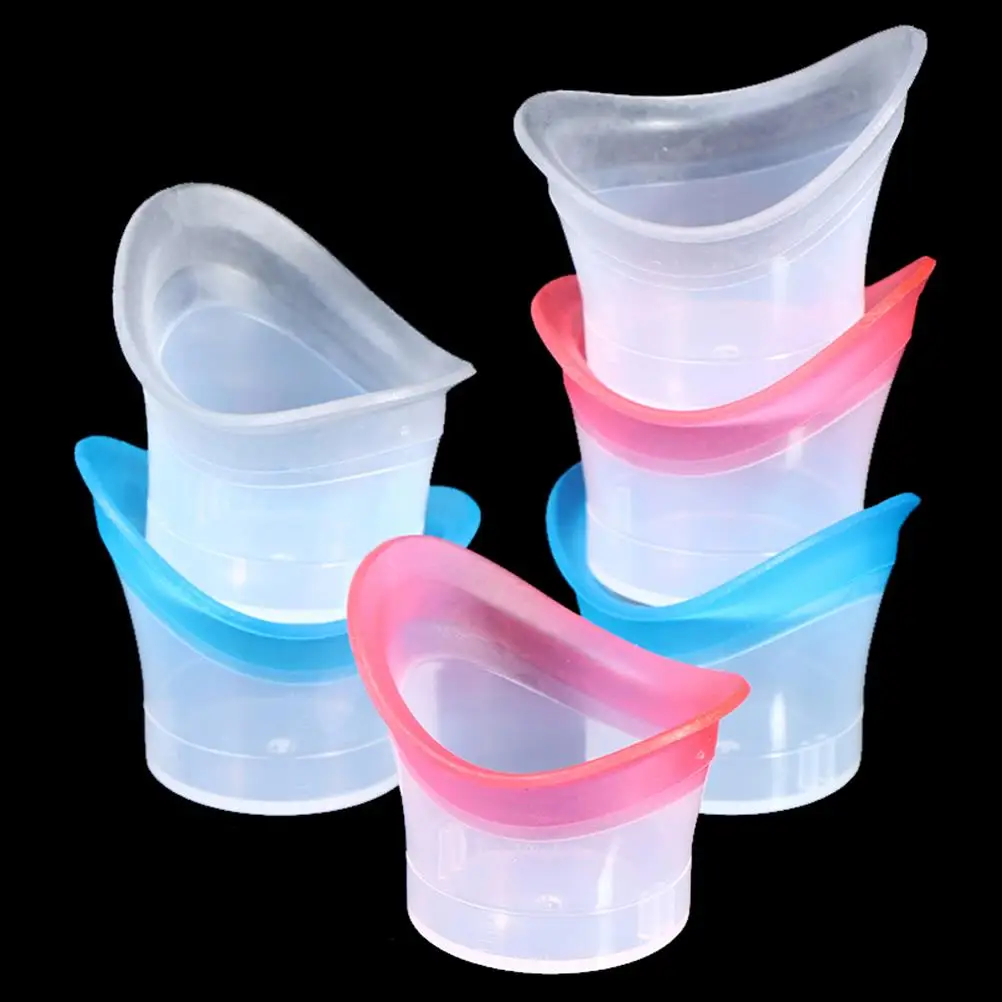 2Pcs Eyewash Cup Silicone Resuable Soft Eye Bath Cup Eye Wash Cup For Elderly Women Men Children Precision Fitting Eye 3