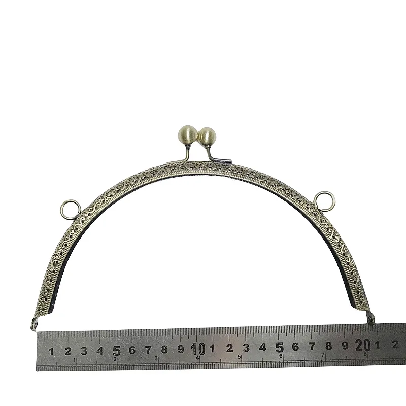 

DIY Jewelry Accessories 20.5cm Antique Copper Half Circle Embossed Mouth Gold Hardware Handmade Material