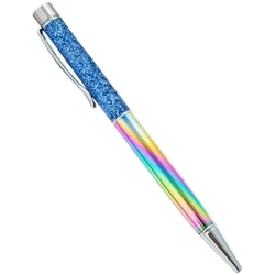 Vibrant Oil Gold Quicksand Luxury Ballpoint Pen - Premium Rotating Metal Design, 1.0mm Tip for School and Office Use (Gradient)