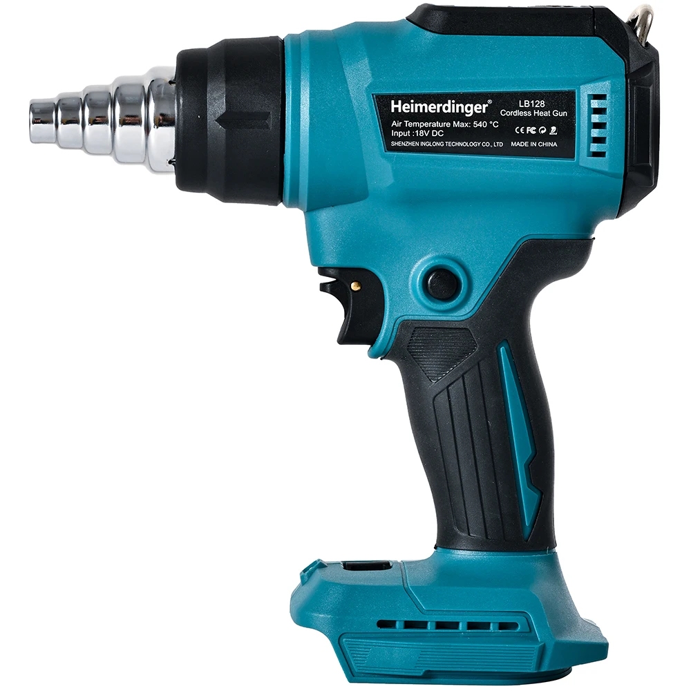 18V Cordless Heat Gun Shrink Wrapping Tool Hot Air Gun Air Dryer Soldering Thermal Blower with LED display, No battery 2