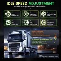 ANCEL HD210 Heavy Duty Truck Scanner OBD2 Speed Limit & Idle Reset for Volvo & International Bluetooth All System Diagnostic 2