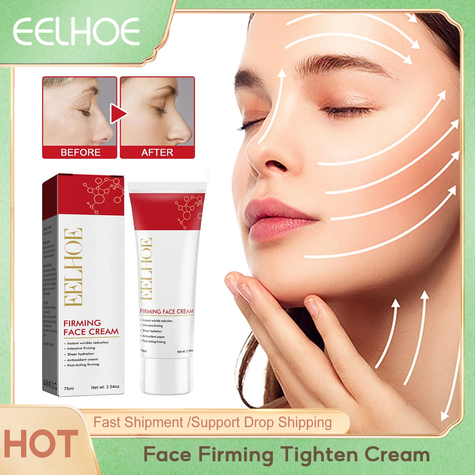 

Face Firming Tighten Cream Wrinkle Rejuvenation Anti Aging Fade Fine Lines Improve Skin Elasticity Nourishing Moisturizing Cream