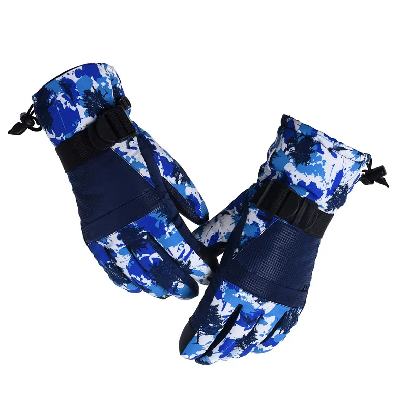 NANDN Winter Warm Waterproof Gloves Cold Snow Skiing Mittens Heavy Duty Gloves 