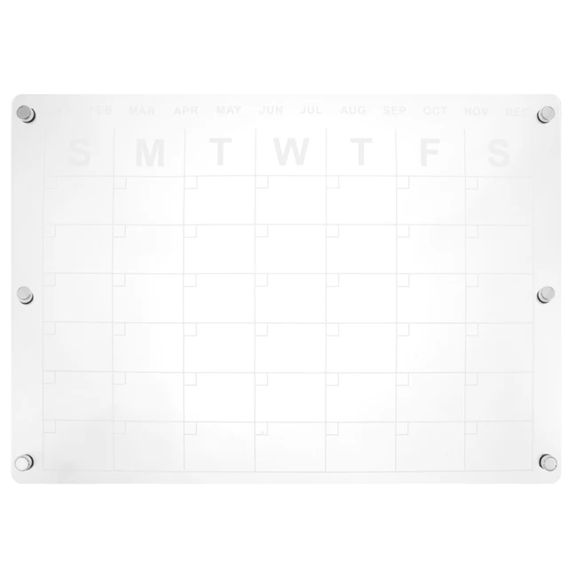 Glass Whiteboard Clear Dry Erase Board Calendar Whiteboard Acrylic Glass  Kitchen Supplies Fridge Magnetic Planner - AliExpress