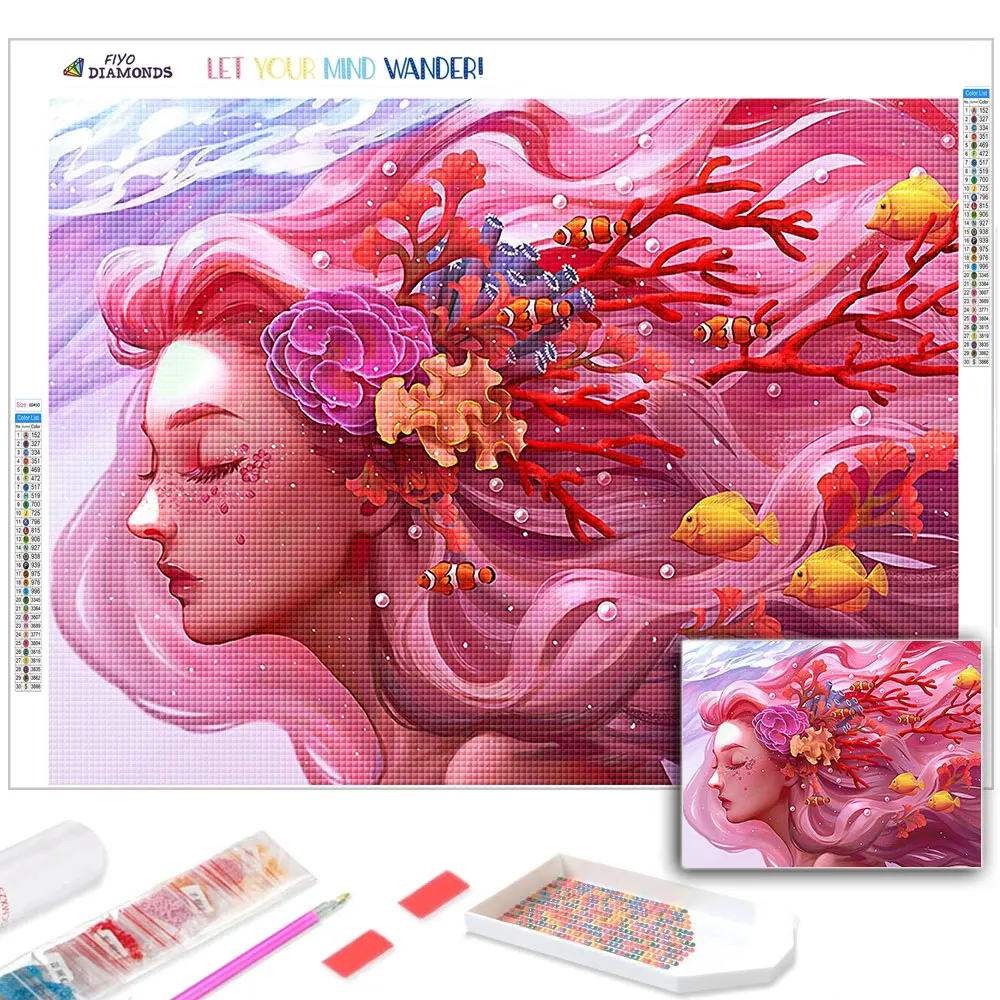 5D Diamond Painting Pink Cartoon Girl DIY Anime Diamond Mosaic Rhinestone  Embroidery Kit Diamond Painting Home Decor - AliExpress