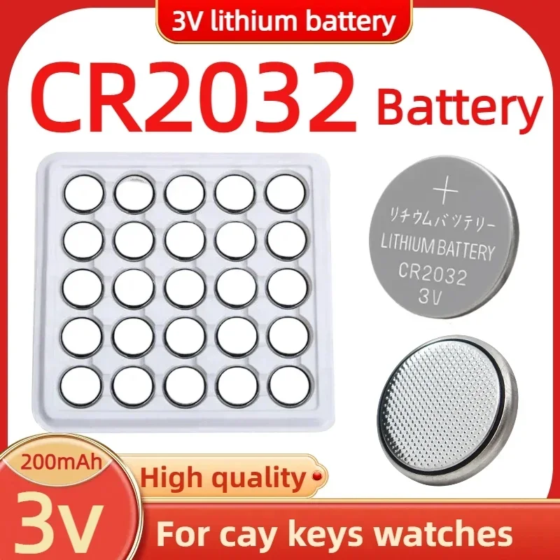 25-50-Stuks-Cr2032-3V-Lithium-Batterij-Cr-2032-Voor-Horloge ...
