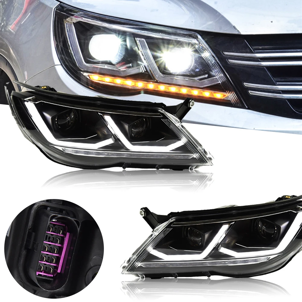 HeadlightForVWTiguanLEDHeadlights20072012HeadLampCarStyling