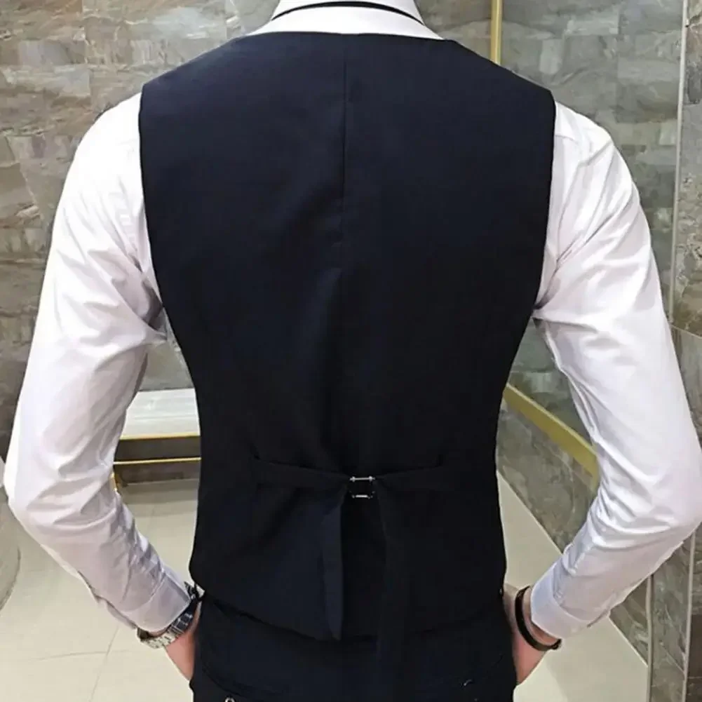 Formal Coat Men Casual Smart Slim-fit Fit Blazer Male Single-breasted Business Vest Polyester Slims Suit Fashion