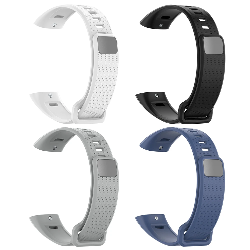 Universal Silicone Waterproof Smartwatch Strap - Adjustable Replacement Band