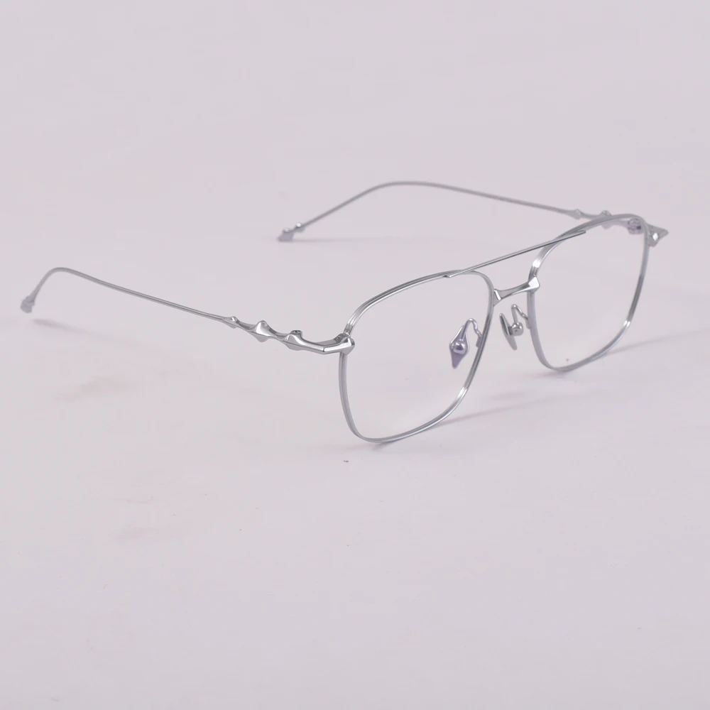GENTLE ICC Titanium Ultra Light Glasses Frame Women Men Sqaure Optical Glasses BOLD