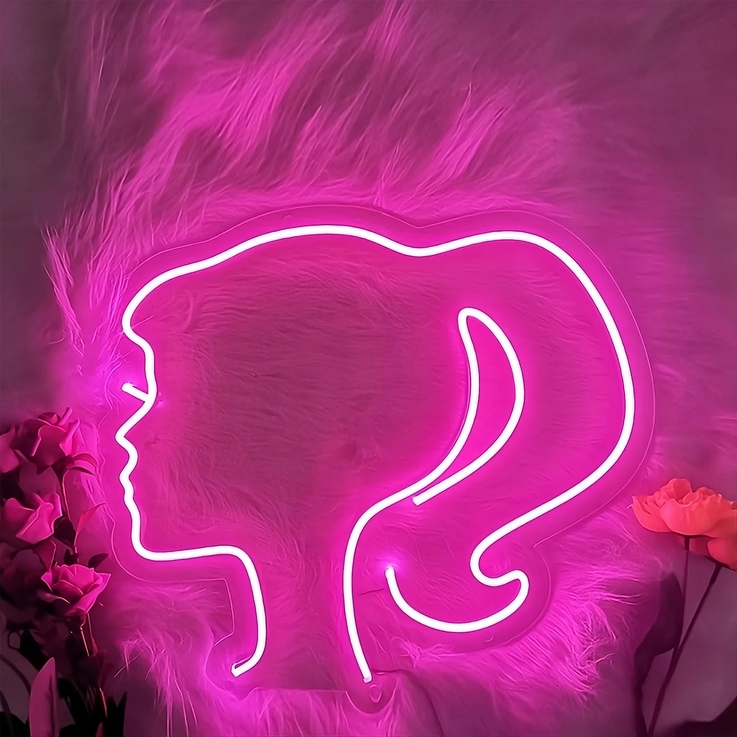 Mooi Meisje Neon Bord Meisjes Dames Slaapkamer Badkamer Damestoilet  Wanddecoratie 2024 Prachtig Design Mode Tech Cadeau Feest Le - AliExpress, image size:1500x1500