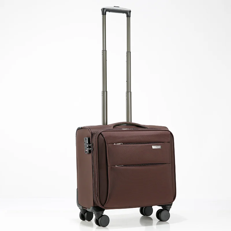 Compact Business Carry-on Suitcase With Silent Wheels Unisex_voghion.com
